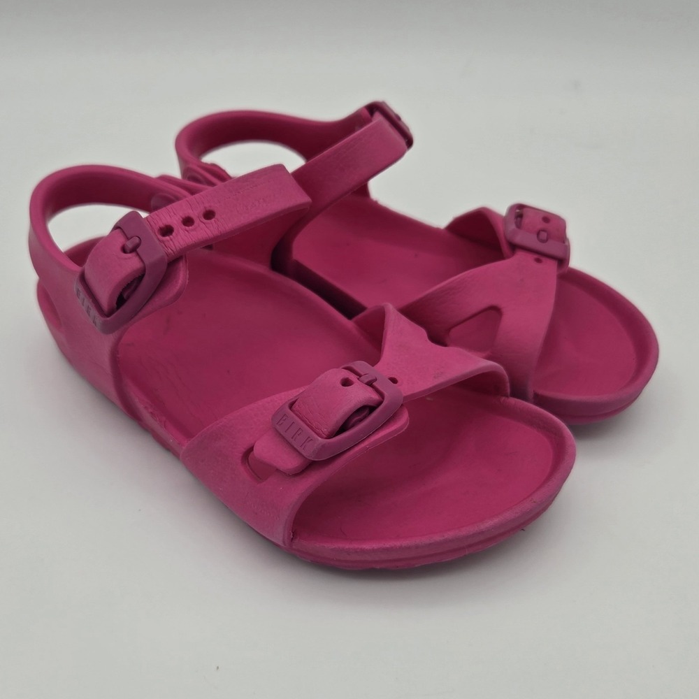 Birkenstock Rio Sandals Toddler Pink Rubber Size EU 26 US Size 8